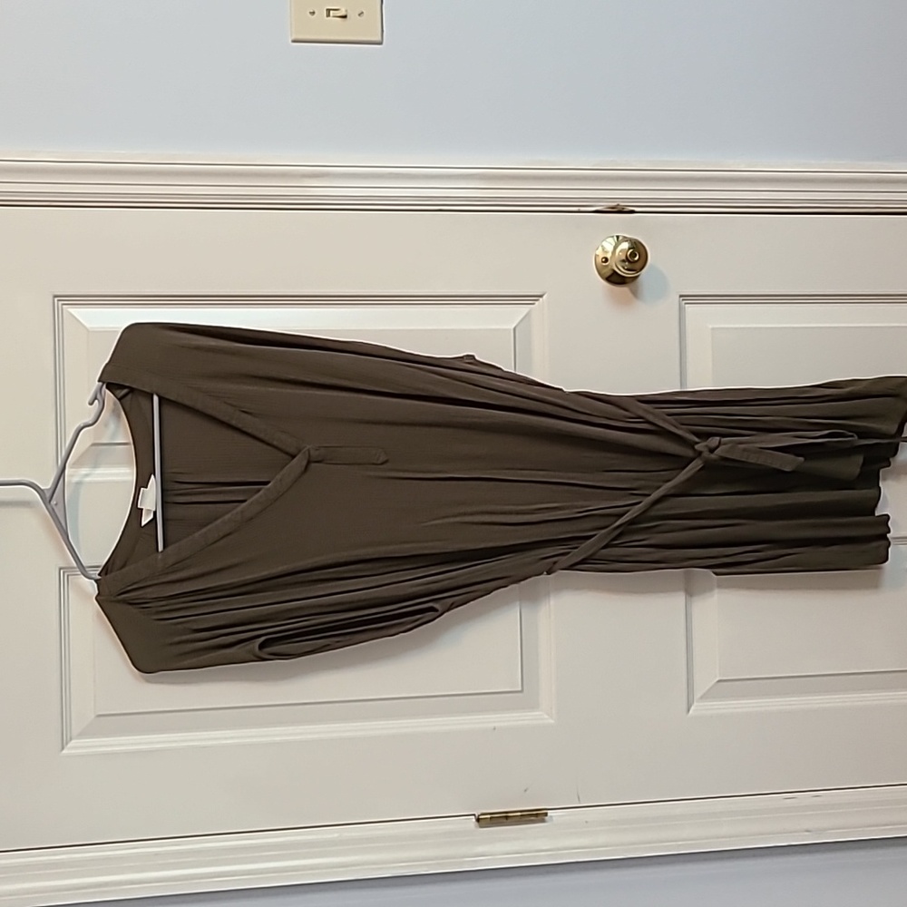 Olive green dress